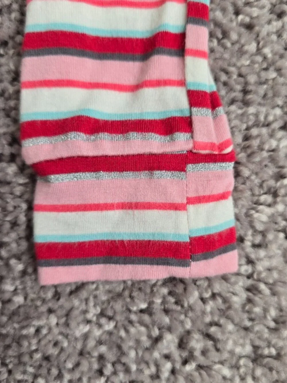 KicKee Pants Pajama Set Girls Long Sleeve Kimono Hopscotch Stripe Bamboo 14 Red